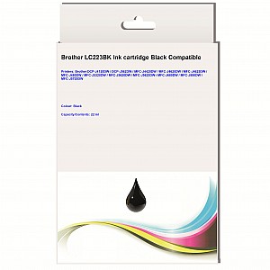 Huismerk Brother LC-223BK inktcartridge zwart