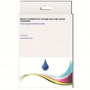 Huismerk Brother LC-3235XLC inktcartridge Cyaan, hoge capaciteit