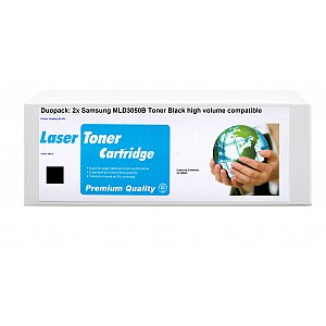 Huismerk 2x Samsung ML-D3050B toner zwart hoog volume