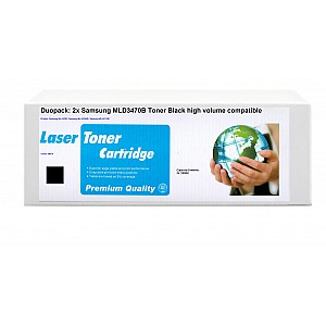 Huismerk 2x Samsung ML-D3470B toner zwart hoog volume