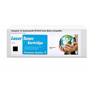 Huismerk 2x Samsung MLT-D101S toner zwart