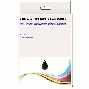 Huismerk Epson 27 (T2701) inktcartridge Zwart