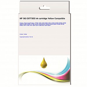 Huismerk HP 363 (C8773EE) inktcartridge geel