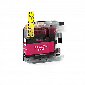 Huismerk Brother LC-123M inktcartridge magenta