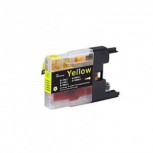 Huismerk Brother LC-1240Y inktcartridge geel