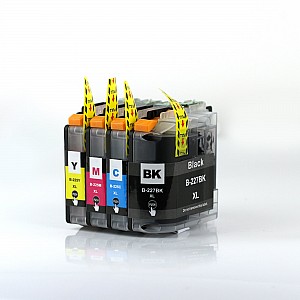 Huismerk Brother LC-227 BK XL/LC-225 BK/C/M/Y Multipack inktcartridges