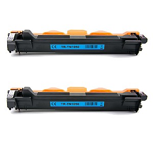 Huismerk 2x Brother TN-1050 toner zwart