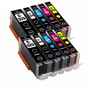 Huismerk Canon 2x PGI-525PGBK zwart / 2x CLI-526BK zwart / cyaan / magenta / geel met chip Multipack inktcartridges