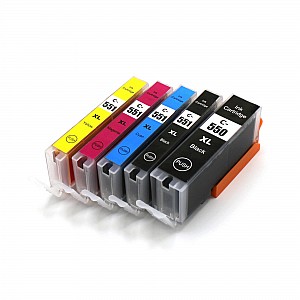 Huismerk Canon PGI-550 XLBK / CLI-551 XLBK/C/M/Y 5 kleuren Multipack inktcartridges