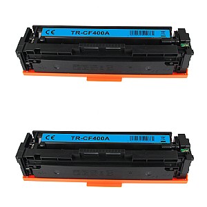 Huismerk 2x HP 201A (CF400A) toner zwart