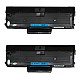 Huismerk 2x Samsung MLT-D101S toner zwart